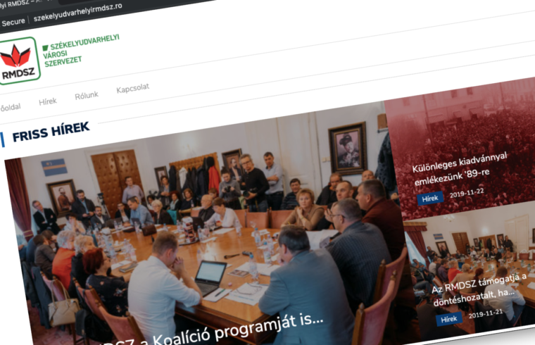 A székelyudvarhelyi RMDSZ honlapja